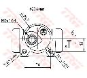 Cilindru receptor frana TRW BWF162</br>Piesa auto pentru Sistem de franare