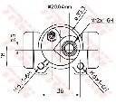 Cilindru receptor frana TRW BWF171