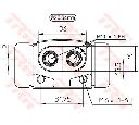 Cilindru receptor frana TRW BWF193