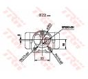 Cilindru receptor frana TRW BWH112
