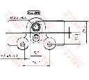 Cilindru receptor frana TRW BWH145