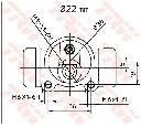 Cilindru receptor frana TRW BWH168
