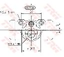 Cilindru receptor frana TRW BWH277