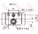 Cilindru receptor frana TRW BWH394</br>Piesa auto pentru Sistem de franare