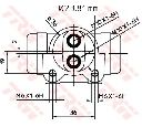 Cilindru receptor frana TRW BWK223</br>Piesa auto pentru Sistem de franare