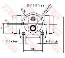 Cilindru receptor frana TRW BWK224</br>Piesa auto pentru Sistem de franare