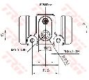 Cilindru receptor frana TRW BWN240</br>Piesa auto pentru Sistem de franare