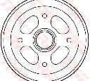 Tambur frana TRW DB4268</br>Piesa auto pentru Frana tambur