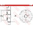 Tambur frana TRW DB4338