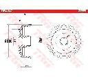 Tambur frana TRW DB4347