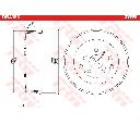 Tambur frana TRW DB4356</br>Piesa auto pentru Frana tambur