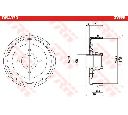 Tambur frana TRW DB4373