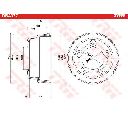 Tambur frana TRW DB4377