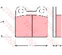 Set placute frana,frana disc TRW GDB102</br>Piesa auto pentru Piese de service/ Inspectie / Intretinere