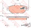 Set placute frana,frana disc TRW GDB1115</br>Piesa auto pentru Frana disc