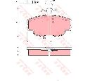Set placute frana,frana disc TRW GDB114 Set placute frana,frana disc TRW GDB114