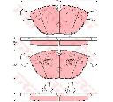 Set placute frana,frana disc TRW GDB1285 Set placute frana,frana disc TRW GDB1285