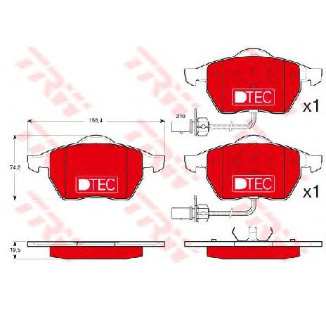 Set placute frana,frana disc TRW GDB1307DTE</br>Piesa auto pentru Frana disc Set placute frana,frana disc TRW GDB1307DTE</br>Piesa auto pentru Frana disc
