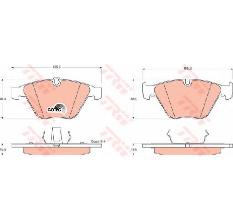 Set placute frana,frana disc TRW GDB1498</br>Piesa auto pentru Piese de service/ Inspectie / Intretinere Set placute frana,frana disc TRW GDB1498</br>Piesa auto pentru Piese de service/ Inspectie / Intretinere