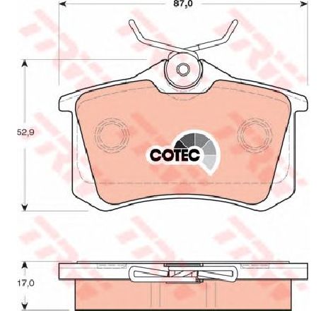 Set placute frana,frana disc TRW GDB1504 Set placute frana,frana disc TRW GDB1504