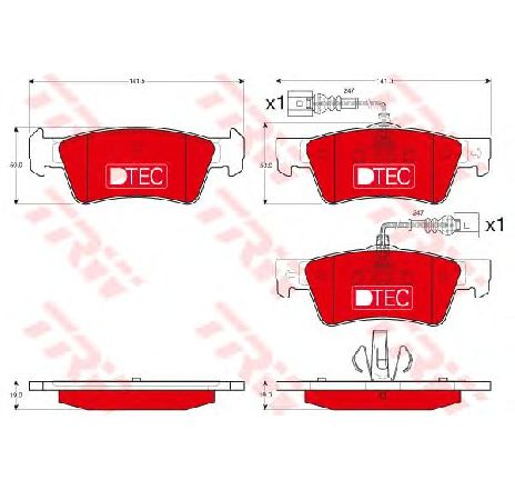 Set placute frana,frana disc TRW GDB1672DTE</br>Piesa auto pentru Frana disc Set placute frana,frana disc TRW GDB1672DTE</br>Piesa auto pentru Frana disc
