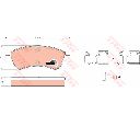 Set placute frana,frana disc TRW GDB1677