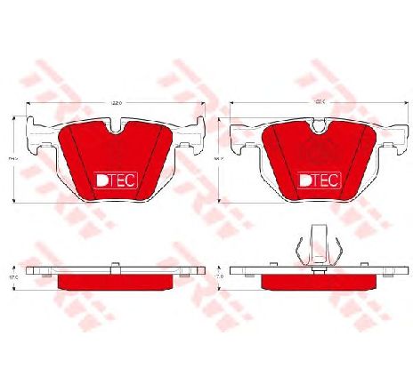 Set placute frana,frana disc TRW GDB1730DTE</br>Piesa auto pentru Frana disc Set placute frana,frana disc TRW GDB1730DTE</br>Piesa auto pentru Frana disc