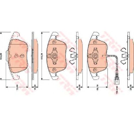 Set placute frana,frana disc TRW GDB1762</br>Piesa auto pentru Frana disc Set placute frana,frana disc TRW GDB1762</br>Piesa auto pentru Frana disc