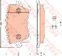 Set placute frana,frana disc TRW GDB1763 Set placute frana,frana disc TRW GDB1763
