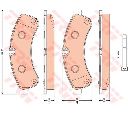 Set placute frana,frana disc TRW GDB1780 Set placute frana,frana disc TRW GDB1780