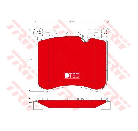 Set placute frana,frana disc TRW GDB1826DTE</br>Piesa auto pentru Frana disc Set placute frana,frana disc TRW GDB1826DTE</br>Piesa auto pentru Frana disc