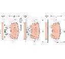Set placute frana,frana disc TRW GDB1864