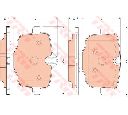 Set placute frana,frana disc TRW GDB1869