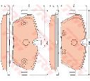 Set placute frana,frana disc TRW GDB1870