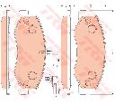 Set placute frana,frana disc TRW GDB1885