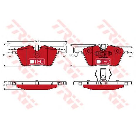 Set placute frana,frana disc TRW GDB1919DTE</br>Piesa auto pentru Frana disc Set placute frana,frana disc TRW GDB1919DTE</br>Piesa auto pentru Frana disc