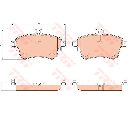 Set placute frana,frana disc TRW GDB1933