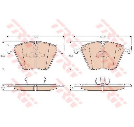 Set placute frana,frana disc TRW GDB1964</br>Piesa auto pentru Frana disc Set placute frana,frana disc TRW GDB1964</br>Piesa auto pentru Frana disc