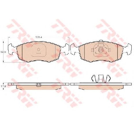 Set placute frana,frana disc TRW GDB2015</br>Piesa auto pentru Frana disc Set placute frana,frana disc TRW GDB2015</br>Piesa auto pentru Frana disc