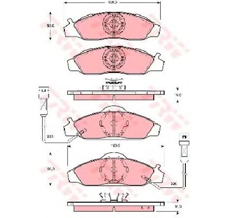 Set placute frana,frana disc TRW GDB3134</br>Piesa auto pentru Frana disc Set placute frana,frana disc TRW GDB3134</br>Piesa auto pentru Frana disc