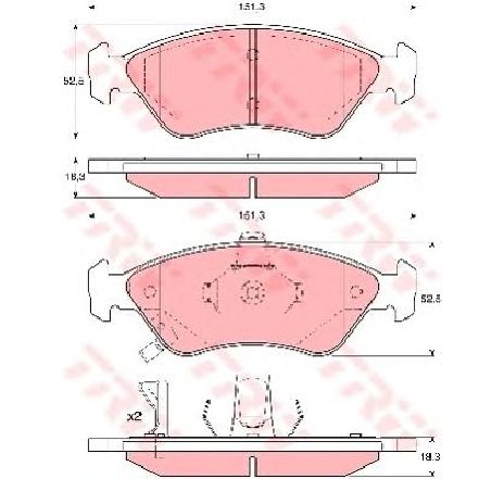 Set placute frana,frana disc TRW GDB3173</br>Piesa auto pentru Frana disc Set placute frana,frana disc TRW GDB3173</br>Piesa auto pentru Frana disc