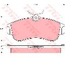 Set placute frana,frana disc TRW GDB3271</br>Piesa auto pentru NISSAN ALMERA Mk II (N16)  1.5 dCi