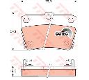 Set placute frana,frana disc TRW GDB3279