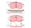Set placute frana,frana disc TRW GDB3333