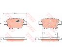 Set placute frana,frana disc TRW GDB3337</br>Piesa auto pentru Frana disc Set placute frana,frana disc TRW GDB3337</br>Piesa auto pentru Frana disc