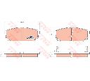 Set placute frana,frana disc TRW GDB3344</br>Piesa auto pentru KIA SORENTO I (JC)  3.3 V6 4WD