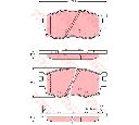 Set placute frana,frana disc TRW GDB3420</br>Piesa auto pentru KIA RIO II limuzina (JB)  1.6 16V