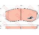 Set placute frana,frana disc TRW GDB3443