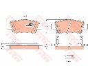 Set placute frana,frana disc TRW GDB3446</br>Piesa auto pentru HONDA CR-V III (RE) HONDA CR-V Mk III (RE) 2.2 i-CTDi 4WD