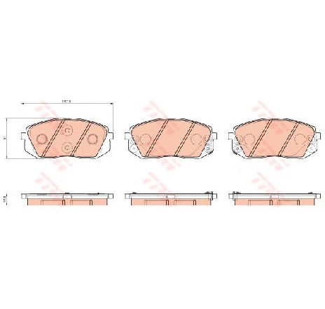 Set placute frana,frana disc TRW GDB3530</br>Piesa auto pentru Frana disc Set placute frana,frana disc TRW GDB3530</br>Piesa auto pentru Frana disc